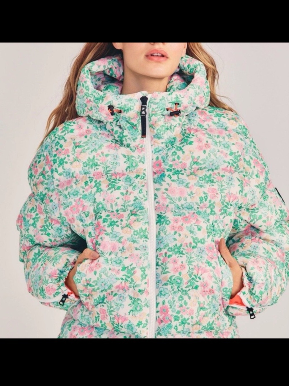 NWTs Bogner Fire+Ice / LoveShackFancy Raissa Insulated Jacket. Sz.12